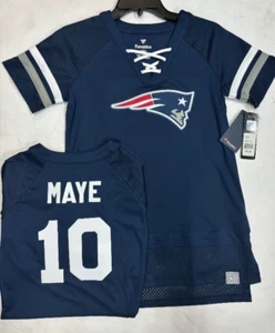 CAMISA JERSEY DRAKE MAYE PATRIOTAS DE NUEVA INGLATERRA NFL MUJER NUEVA CON ETIQUETAS - Imagen 1 de 2