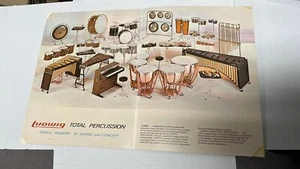 Ludwig Total Percussion poster 17"x11" - 1969 - Picture 1 of 5