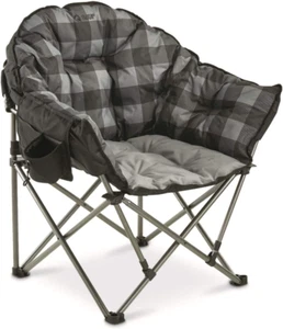 Club Camping Chair, Oversized, Portable, Folding with Padded Seats, 500-Lb. Cap - Picture 1 of 2