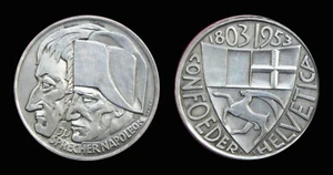 Suisse Napoléon protecteur de la confédération Helvética. 1803-1953. Ag - Picture 1 of 2