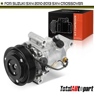 1 компрессор кондиционера со муфтой для кроссовера Suzuki SX4 / SX4 с канавкой 6 шкивов - Изображение 1 из 4