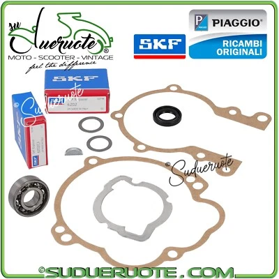 KIT REVISIONE MOTORE CIAO 50 CUSCINETTI PARAOLIO GUARNIZIONI BOXER SI BOSS BRAVO - Immagine 1 di 4