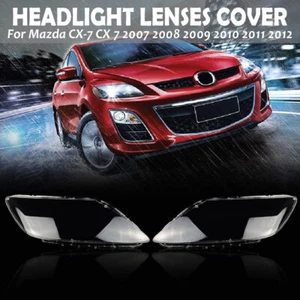 For Mazda CX-7 2007-2012 Pair Clear Front Headlight Lampshade Lens Shell Cover - Picture 1 of 12