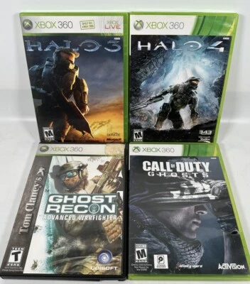 (4) Microsoft Xbox 360 - Halo/Call of Duty/Ghost Recon Bundle - TESTED Lot of 4 - Image 1 of 4