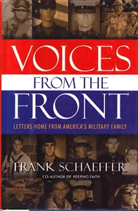 Voices From Front Letters Home America's Military Family Book Frank Schaeffer HC - Imagen 1 de 1