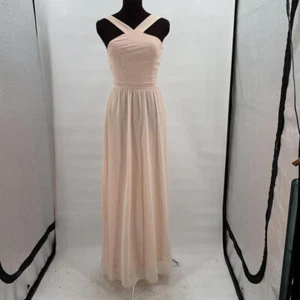 Women's Lulu's Air of Romance Pastel Peach Pink Evening Dress Gown Small - Picture 1 of 5