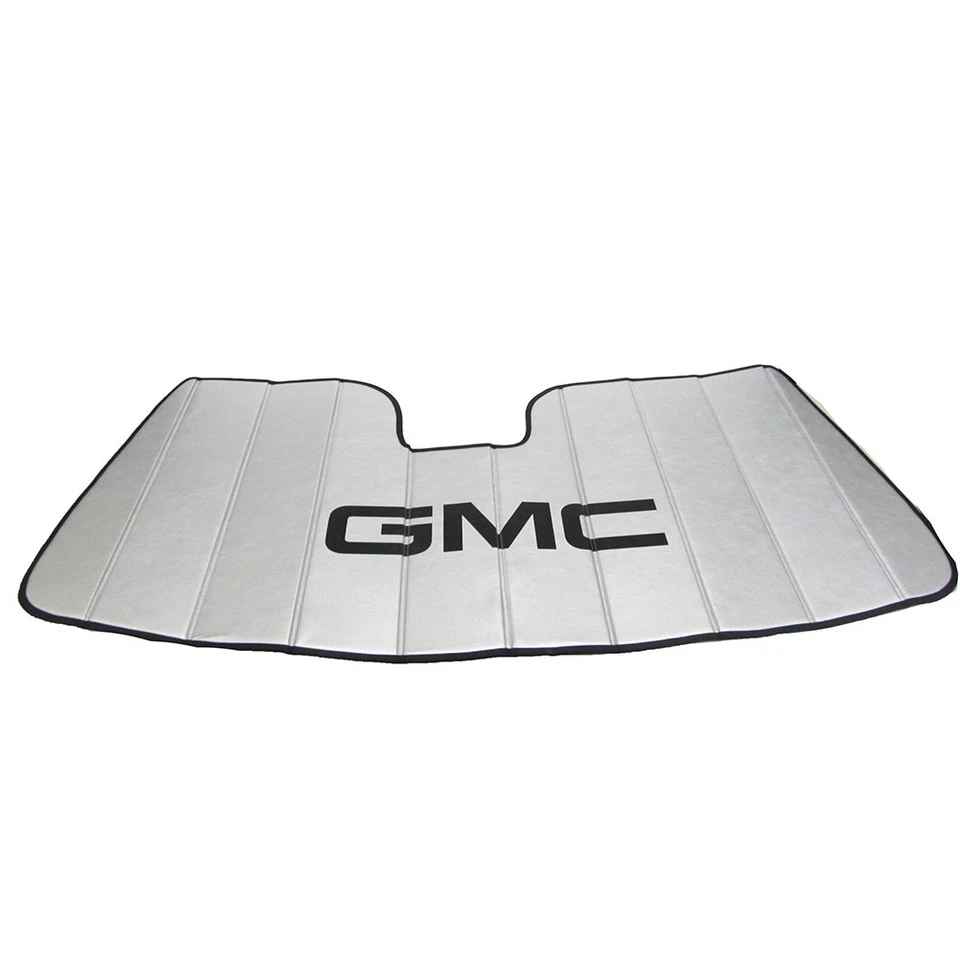 Nuevo protector de parasol UV OEM plateado con logotipo negro 14-20 GMC Truck SUV 23155164 Foto 1 de 4