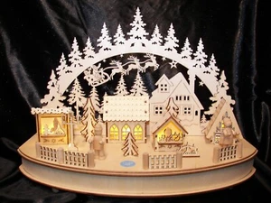 Nicole's Woodland Village Laser Cut Winter Wonderland LED Light Up Christmas - Bild 1 von 11