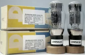 6N5S / 6N13S / 6AS7G / 6H5C SVETLANA 1950s! NEW NOS TUBE/ VALVE AMPLITREX TESTED - Picture 1 of 11