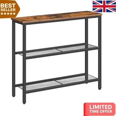 Industrial Style Hallway Table with 3 Shelves - Perfect for Cozy Living Rooms - Image 1 of 4