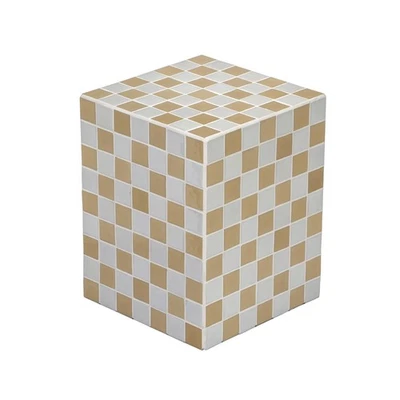END2000I Callista 18" Modern Bohemian Ceramic Tiled Rectangle End Table, Side... - Image 1 of 4