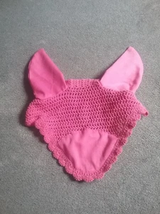 Weatherbeeta. Fly Veil. Salmon Pink. Size Full - Picture 1 of 2