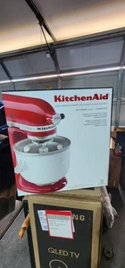 KITCHENAID 2 Qt Ice Cream Bowl w Attachments Stand Mixer Model KICA0WH 9707962. - Picture 1 of 3