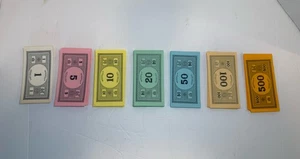 Monopoly Ersatzgeld NUR Teile Stücke 1985 - Bild 1 von 4