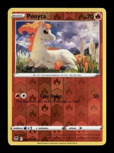 Ponyta Reverse Holo Common SWSH12: Silver Tempest 021/195 casi nuevo Pokémon LP - Imagen 1 de 2