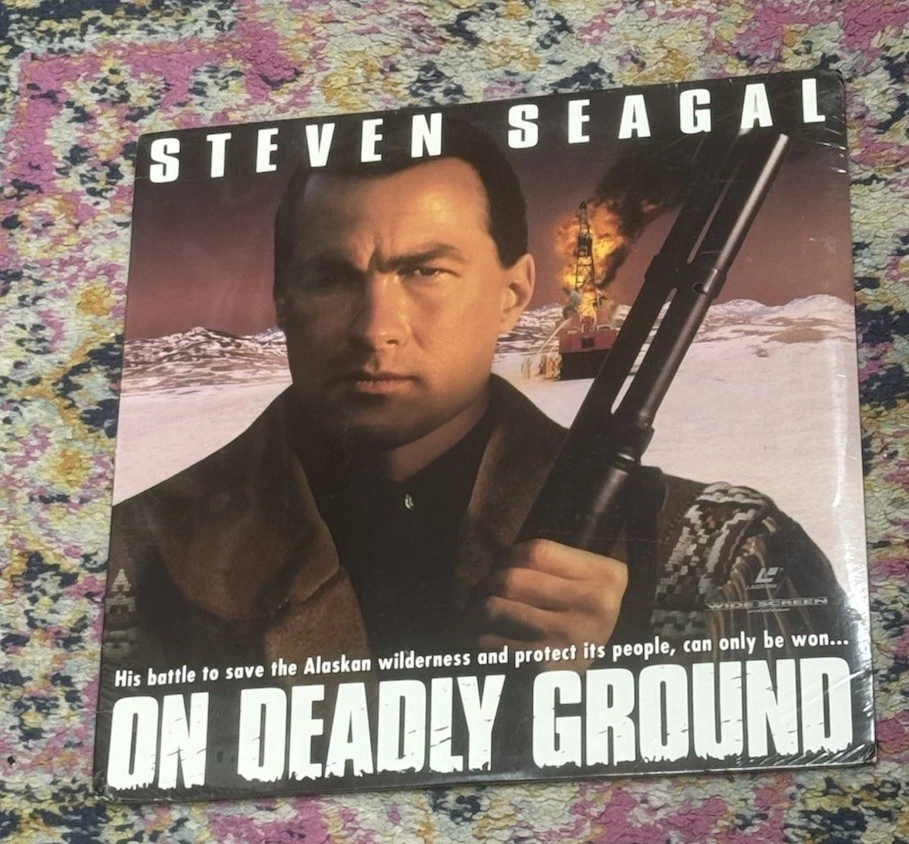 On Deadly Ground Steven Seagal Laserdisc LD Movie Vintage 1994 Widescreen NEW Foto 1 de 1
