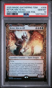 PSA 10 2025 MAGIC TARKIR DRAGONSTORM 308 BETOR KIN TO ALL DRACONIC ESCAPARATE-LÁMINA - Imagen 1 de 3