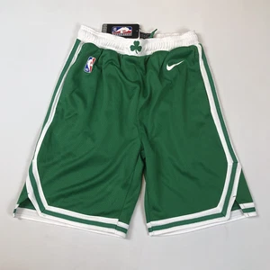 New Boston Celtics Boys NBA Authentics Nike Green Basketball Shorts Youth Medium - Picture 1 of 11