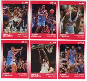 Star 1991 conjunto completo #1-11 Derrick Coleman casi nuevo + estado - Imagen 1 de 2