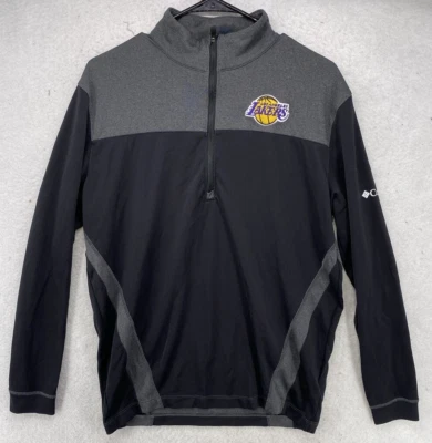 Columbia Lakers Long Sleeve Golf Pullover Mens Size Medium Black Grey 1/4 Zip - Изображение 1 из 4