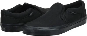 Entrenadores de lona negros Vans Asher para hombre - Imagen 1 de 3
