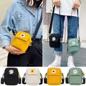 Ladies Canvas Cross Body Bag Shoulder Bags Casual Tote Messenger Bag Handbags - Picture 1 of 16