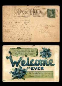 US 1912 Rapid City to Pactola Welcome Postcard - Imagen 1 de 2