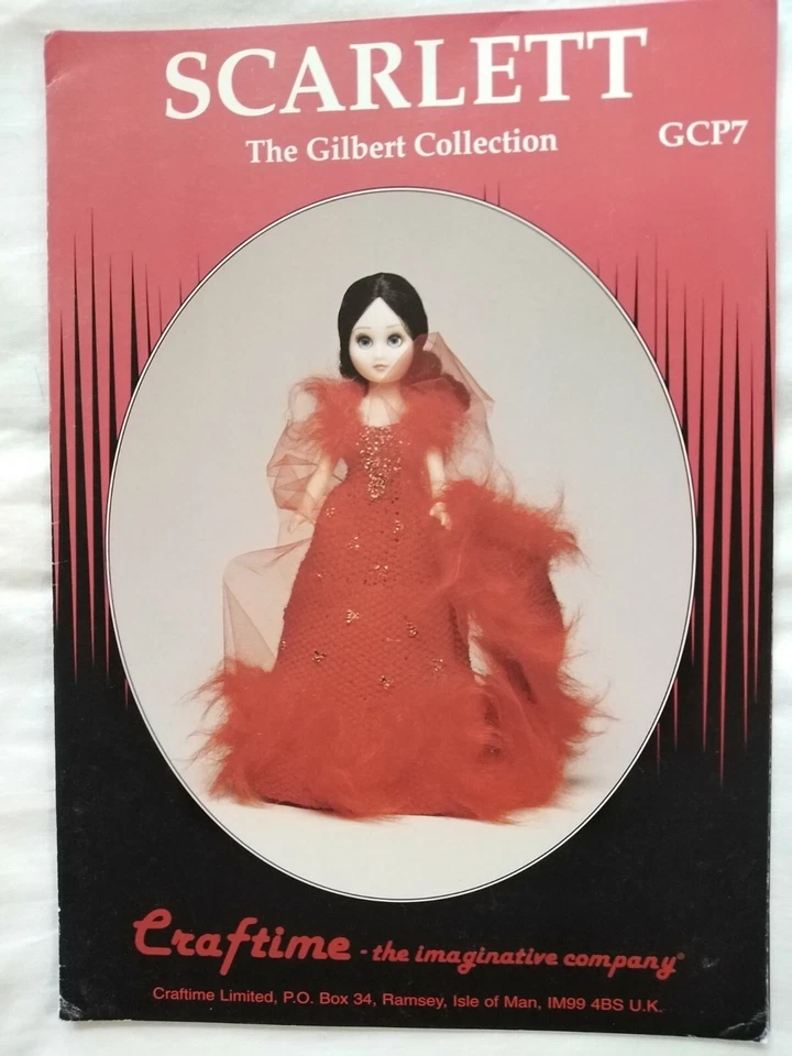 Craftime Knitting pattern, SCARLETT, The Gilbert Collection, for 15" doll - Image 1 of 1