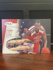 2001 Sage Auto Red /499 Trenton Hassell #A17 Auto 3411