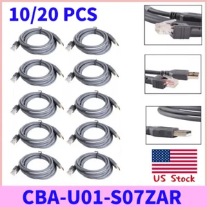 10/20 Pack CBA-U01-S07ZAR 6FT USB Cable Barcode Scanner Cord For Symbol LS2208 - Imagen 1 de 16