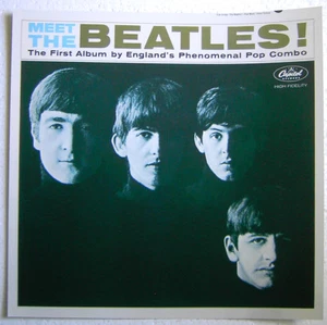 BEATLES, THE, MEET promo Poster FLAT Robert Freeman cover photo 12x12inch - 2004 - Picture 1 of 2