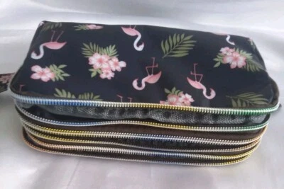 Bag ladies Black flamingo coin Purse handbag mobile phone wallet wristlet new