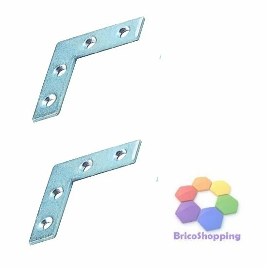 10 PZ LASTRINA STAFFE ANGOLARE CANTONALE RINFORZO  4 5 6 8 10 12 14 CM  ZINCATA - Immagine 1 di 1