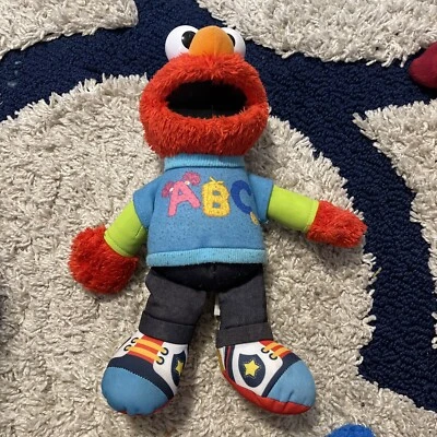 Peluche Sesame Street Talking ABC Elmo Sings Alphabet Song Learning 2013 12" FUNCIONA Foto 1 de 4