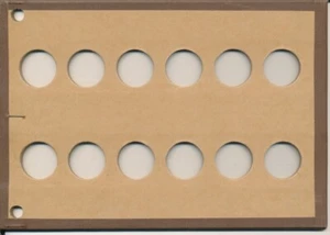 Tablero de monedas MEGHRIG Nº 1414 en blanco 22 mm - Imagen 1 de 2