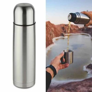 1 Stainless Steel Vacuum Flask 1000ml Thermo Coffee Water Bottle Travel 33.8 Oz - Picture 1 of 1