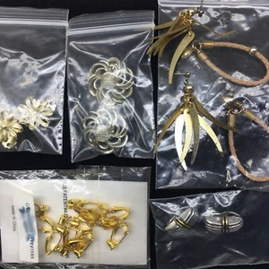 Vintage Earring Costume Jewelry Lot Eight + Sets Please See Pictures 1 Coro - Picture 1 of 15