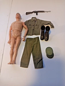 1964 Vintage GI Joe Black Painted Head With Japan Sateens - Near Perfect - Picture 1 of 13