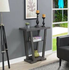 Entryway V-Shape Console Table Accent Indoor Home Living Room Furniture Hall  - Picture 1 of 4