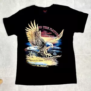 Native American Eagle Biker Mens / Ladies M T-Shirt Gothic Vintage Heavy Metal - Picture 1 of 7