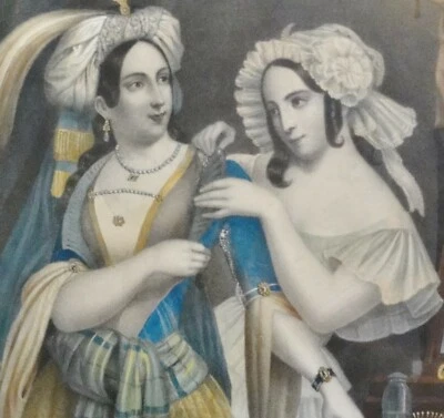 gezeichnet & lithographiert von Günther um 1850: CARNEVALSFREUDEN - Bild 1 von 4