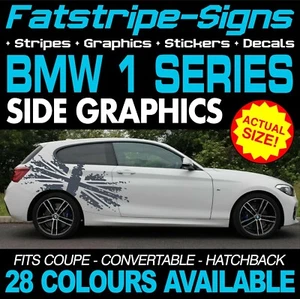 to fit BMW 1 SERIES GRAPHICS STRIPES STICKERS DECALS M SPORT SE SPORT COUPE - Picture 1 of 2