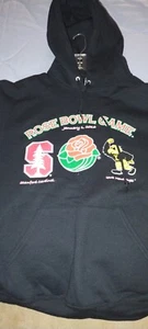 2016 Rose Bowl Game (IOWA/Stanford) Black Hoodie Sweatshirt Men Size XL. Excell. - Picture 1 of 2