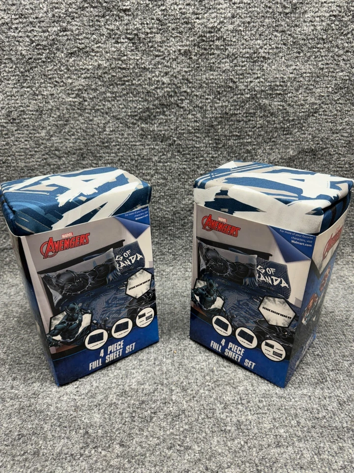 Juego completo de sábanas Black Panther King of Wakanda para niños de 4 piezas Foto 1 de 4