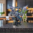Blue Dragon Protector Metallic Dragon Figurine Nemesis Now New & Boxed 20.5Cm