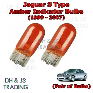 For Jaguar S Type Amber Side Indicator Bulbs Flash 501 Side Tail Pair (99-07) - Picture 1 of 1