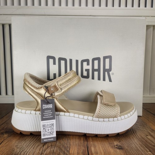 PUMA Sandali con plateau Cougar Spritz platino donna 8 5 m dorati designer metallizzati