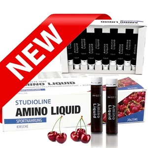 20 AMINO LIQUID Trinkampullen- Aminosäuren, BCAA, EAA- Geschmack Kirsche - Picture 1 of 7
