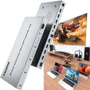 4K 4x4 HDMI Video Wall Controller Auto Switch Multi Screen Processor TV Splicer - Picture 1 of 12