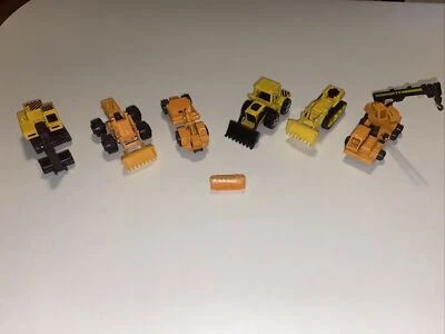 Matchbox Excavator Front Loader Blade Crane Bulldozer 6 Heavy Equipment Lot - Image 1 of 4